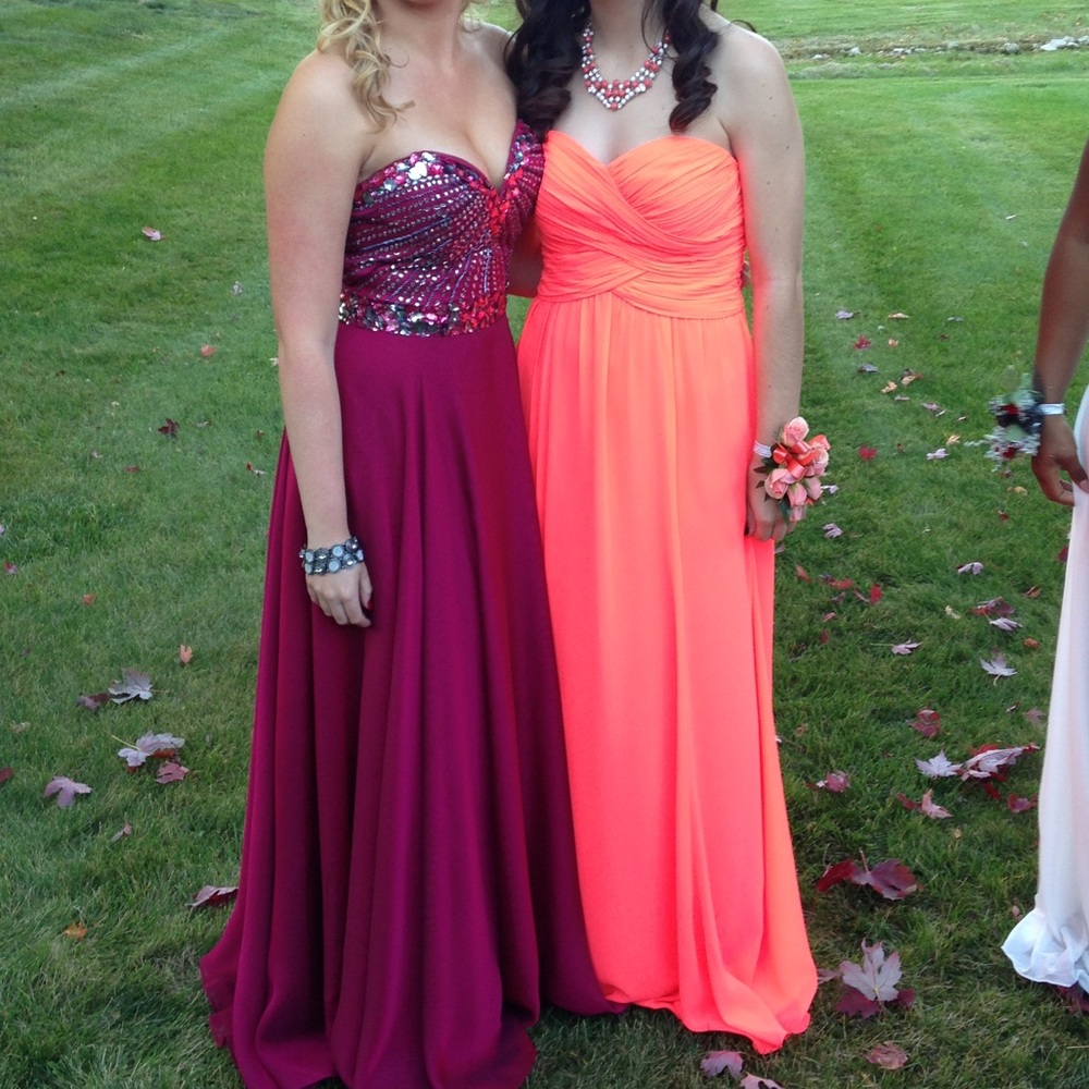 Lauren Ralph Lauren Evening coral gown maxi dress
